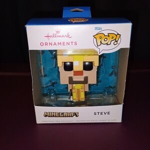 Funko Pop Christmas Ornament by Hallmark Minecraft Steve